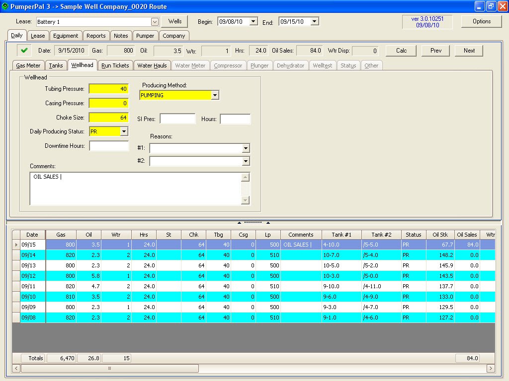 Wellhead Tab