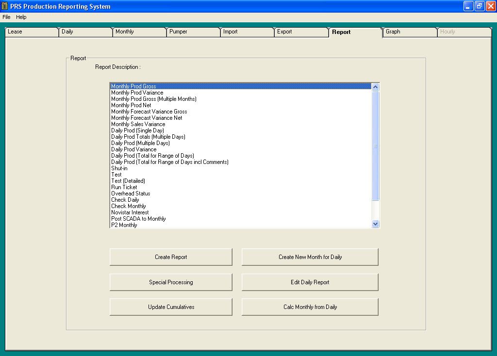 Reports Tab